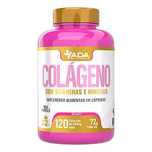 Colágeno + Vitaminas e Minerais 120 Cápsulas 600mg