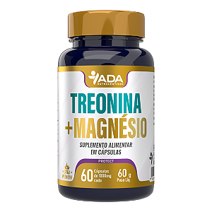 Treonina + Magnésio 60 Cápsulas 1000mg Ada Nutracêuticos