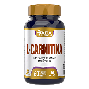 L-Carnitina 60 Cápsulas 850mg Ada Nutracêuticos