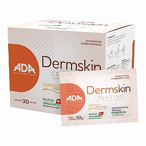 Dermskin - Colágeno Verisol + Ácido Hialurônico + Silício Orgânico - 30 Sachês 10g Frutas Negras
