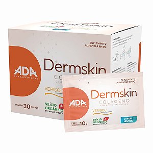 Dermskin - Colágeno Verisol + Ácido Hialurônico + Silício Orgânico - 30 Sachês 10g Neutro