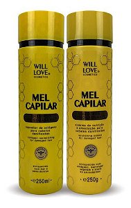 Will Love Mel Capilar Kit Shampoo E Condicionador + Mascára