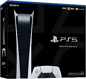 Console Sony PlayStation®5 825GB Digital cor branco e preto
