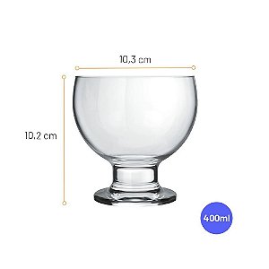 Taça de Sobremesa de Vidro Paulista Nadir 400ml 1 Peça