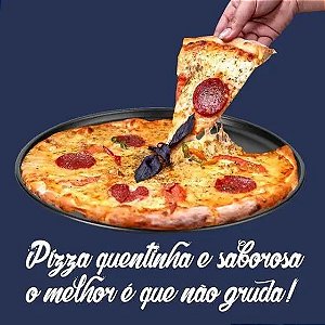 Forma para Pizza 35cm Antiaderente Não Gruda Multiflon