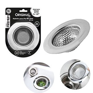 Ralo para Pia Cozinha com Borda Aço Inox 9cm - Original Line