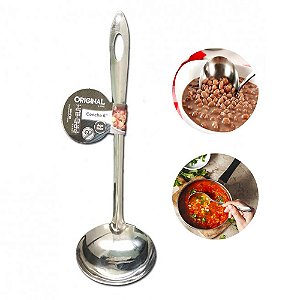 Concha Premium em Aço Inox 25cm Para Sopa Feijão Molhos