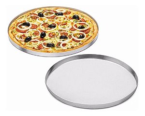 Kit Com 10 Formas De Pizza 35 Cm. Alumínio Abc