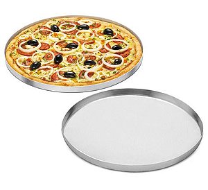 Forma De Pizza Alumínio 30 Cm. Alumínio Abc