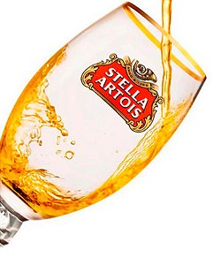 TAÇA REF.283190 CHOPP STELLA ARTOIS C/BORDA DOURADA