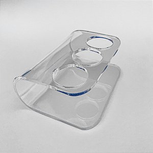 Expositor Em Acrílico Para Óleos Essenciais 3 Furos