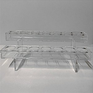 Expositor Acrílico Para Óleos Essenciais 14 Furos