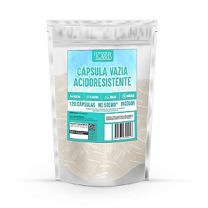 Cápsula Acidoresistente Incolor N° 0 120 Unidades