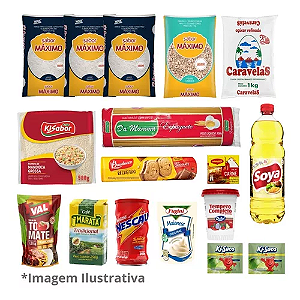 Cesta Básica de Alimentos Completa - 17 Itens