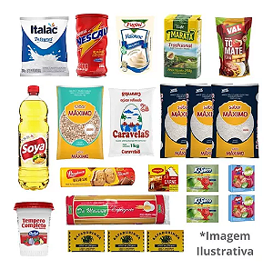 Cesta Básica Completa com Rapadura - 22 itens