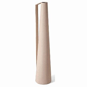 Vaso Decorativo de Metal Bege 41cm