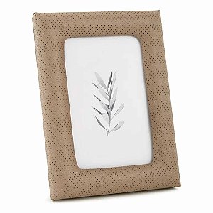 Porta-Retrato em MDF com Revestimento em PU Marrom FOTO 10x15cm