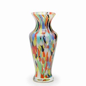 Vaso de Cristal Multicolorido Grande 20 cm - Cá d’Oro