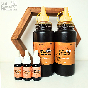2 Bisnagas de 1kg cada + 3 Extratos de Própolis 20ml cada