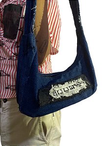 Bolsa Baguete - Blue Jeans Upcycling (INDISPONÍVEL)