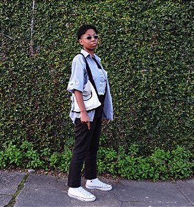 Camisa White and Blue - Patchwork (INDISPONÍVEL)