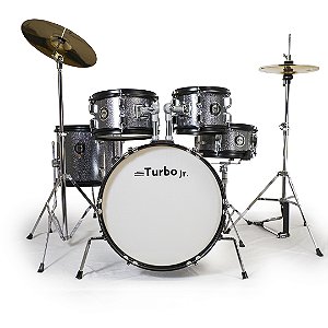 Bateria Turbo Jr. - Prata Sparkle