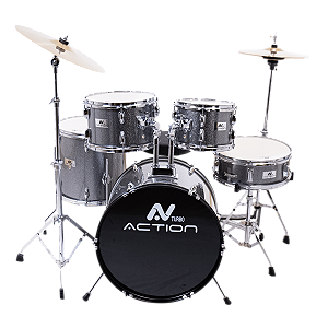 Bateria Turbo Action 22 - Prata Sparkle