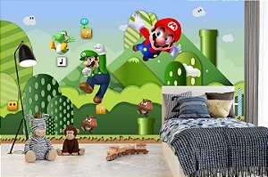 Papel de Parede Adesivo Super Mario M²