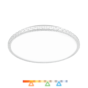 Plafon LED Fiann 39cm 24w 1920lm Multitemperatura Luz Amarela/Neutro/Branco Redondo Hevvy LY-8207AM