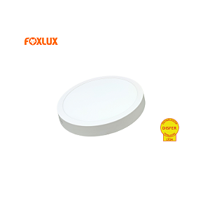 Painel LED de Sobrepor Redondo 24W 3000K 1900lm - Foxlux LED90.65