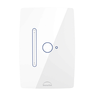 Interruptor Inteligente Dimmer 1 PAD para Lâmpadas Slide Touch Wifi 4x2 Branco - Dometek