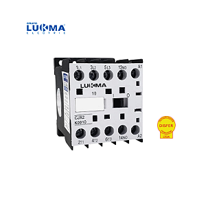 Contator Mini Tripolar + 1NA CJX2-K0910 9A 220V - Lukma