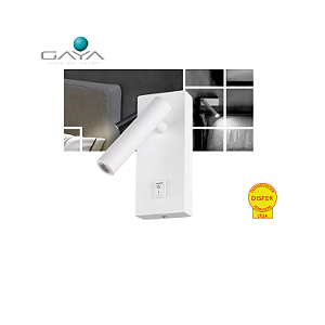 Arandela Direcionável c/ Interruptor Leya 2W 3000K 150lm - Gaya