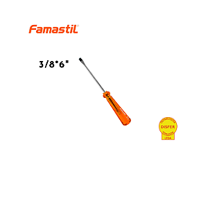 Chave de Fenda Cromo Vanádio Imantada 3/8x6" - 10x150mm - Famastil