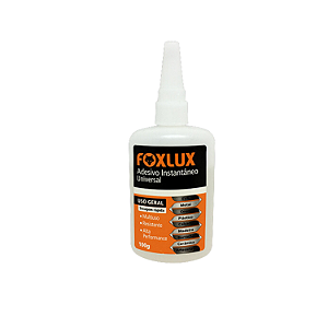 Adesivo Instantâneo Universal - Cola - Secagem Rápida 100g - Foxlux
