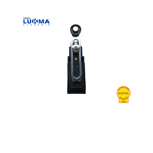 Chave Fim de Curso Mecânico com Alavanca Regulável c/ Roldana 1NA+1NF Plástico - Lukma P145