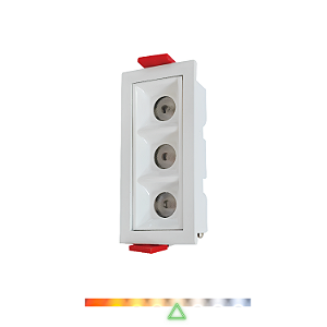 Spot de Embutir Focco Antiofuscante 3 Leds 6W 4000K 480lm - Gaya