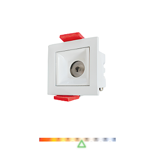 Spot de Embutir Focco Antiofuscante 3W 4000K 240lm - Gaya