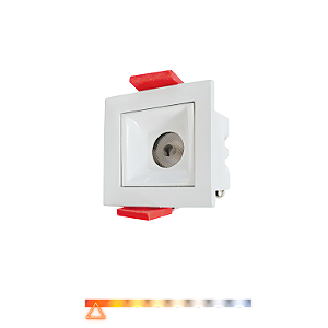 Spot de Embutir Focco Antiofuscante 3W 2700K 240lm - Gaya