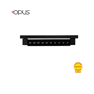 Luminária de Trilho Eletrificado FOCO Direcionável 34cm 20W 3000K 1480lm Preto - Opus