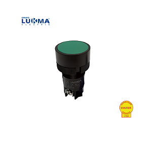 Botão Pulsante Verde 1NA+1NF - Lukma EA135