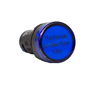 Sinaleiro 22mm com LED 220V Azul - Lukma