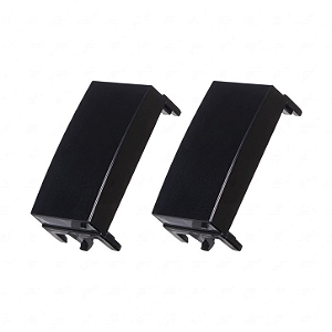 Módulo Cego 2 Unidades Preto Ebony - Linha Sleek - Margirius