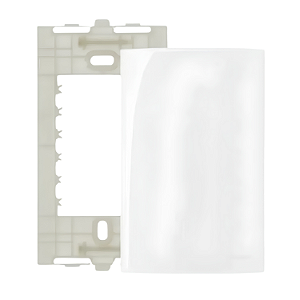 Placa Cega 4x2 + Suporte Linha Sleek Branca - Margirius