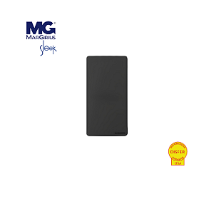 Placa Cega para Condulete 3/4 Preta – Linha Sleek - MarGirius