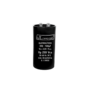 Capacitor Eletrolítico 340-408uF 220V para Motor – JL
