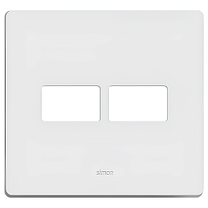 Placa 4x4 1+1 Postos com Suporte - Linha Simon 20/19