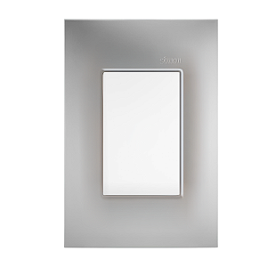 Placa 4x2 3 Postos Alumínio com Suporte - Linha Simon 30/35