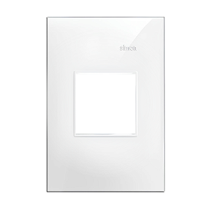 Placa 4x2 2 Postos Juntos Branca com Suporte - Linha Simon 30/35