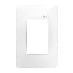 Placa 4x2 3 Postos Juntos Branca com Suporte - Linha Simon 30/35